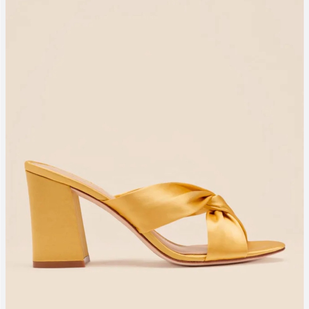 Reformation Elyse Sandal Gold Size 8